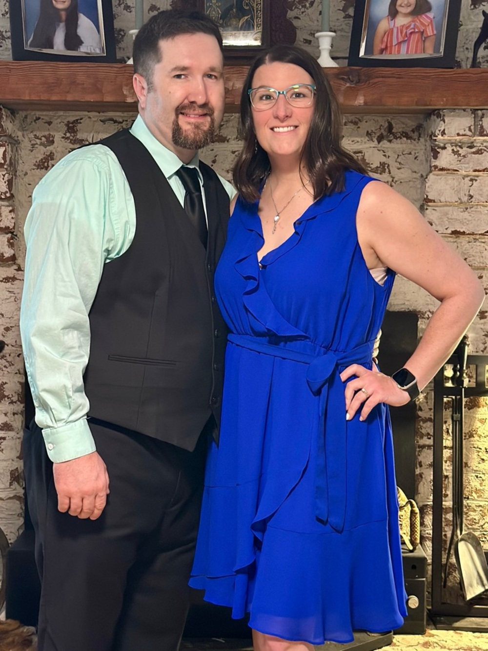 torrid Royal Blue Chiffon Ruffle Wrap Midi Dress - Picture 7 of 7